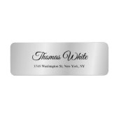 Beruflicher klassischer Schlichter Silbergrau (Vorne)