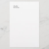 Beruflicher klassischer Schriftart Minimalistische Briefpapier (Vorderseite)