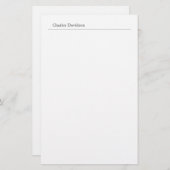 Beruflicher klassischer Schriftart Minimalistische Briefpapier (Vorne/Hinten)