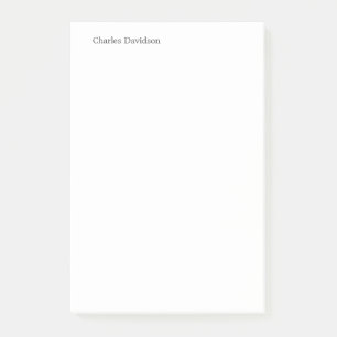 Beruflicher klassischer Schriftart Minimalistische Post-it Klebezettel