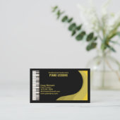 Beruflicher Klavierlehrer Visitenkarte (Stehend Vorderseite)