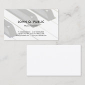 Beruflicher Klaviermusiklehrer Visitenkarte (Vorne/Hinten)