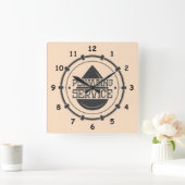 Beruflicher Klempner Quadratische Wanduhr (Zuhause)