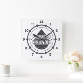 Beruflicher Klempner Quadratische Wanduhr (Zuhause)