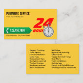 Beruflicher Klempnerarbeit-Service Visitenkarte (Vorne/Hinten)