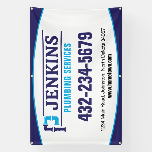 Beruflicher Klempnerdienst Banner (Vertikal)