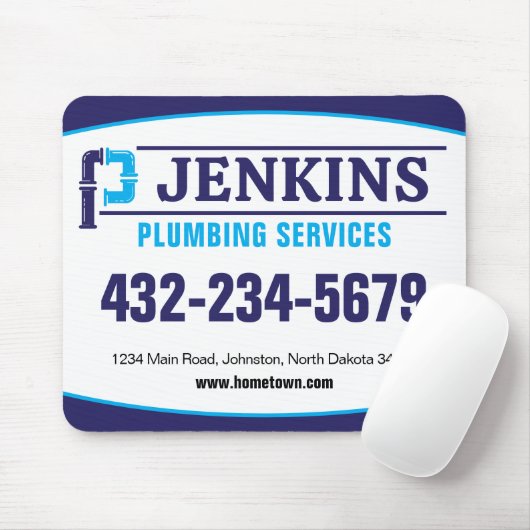 Beruflicher Klempnerdienst Mousepad (Mit Mouse)