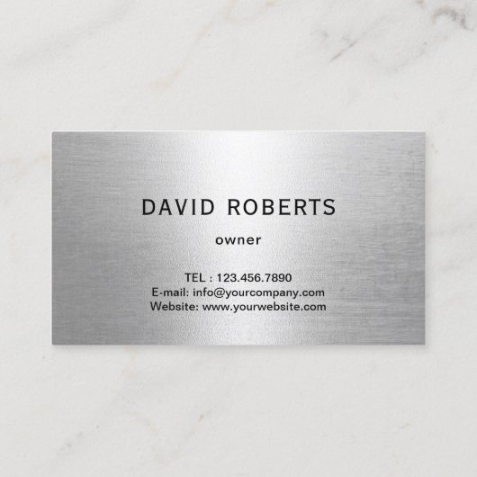 Beruflicher Klempnerservice Visitenkarte (Rückseite)