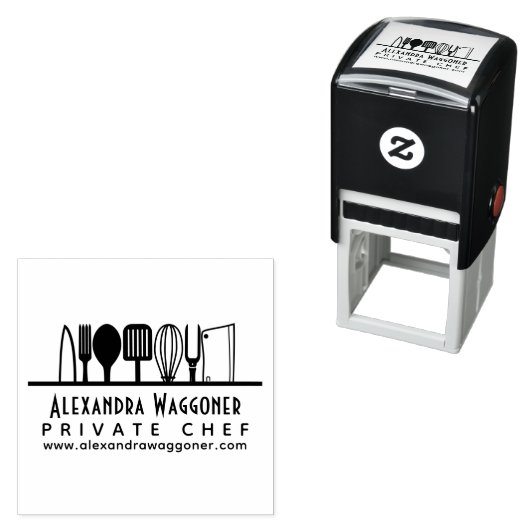 Beruflicher Koch, Geschäftslogos für Kochen Permastempel (Beispiel)