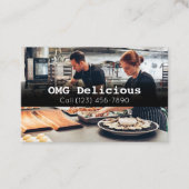 Beruflicher Koch Kochrestaurant Visitenkarte (Vorderseite)