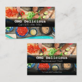 Beruflicher Koch Kochrestaurant Visitenkarte (Vorne/Hinten)