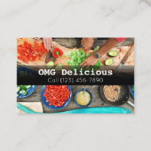 Beruflicher Koch Kochrestaurant Visitenkarte (Vorderseite)