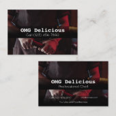 Beruflicher Koch Kochrestaurant Visitenkarte (Vorne/Hinten)