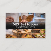 Beruflicher Koch Kochrestaurant Visitenkarte (Vorderseite)