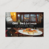 Beruflicher Koch Kochrestaurant Visitenkarte (Vorderseite)