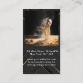 Beruflicher Koch Minimalistische schwarze Typograf Visitenkarte (Rückseite)