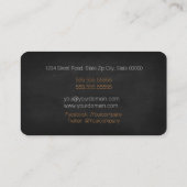 Beruflicher Koch / Persönlicher Koch / Catering Se Visitenkarte (Rückseite)