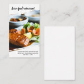 Beruflicher Koch Visitenkarte (Vorne/Hinten)