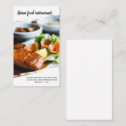 Beruflicher Koch Visitenkarte (Vorne/Hinten)