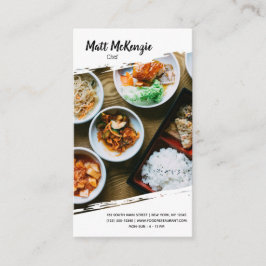 Beruflicher Koch Visitenkarte