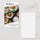 Beruflicher Koch Visitenkarte (Vorne/Hinten)