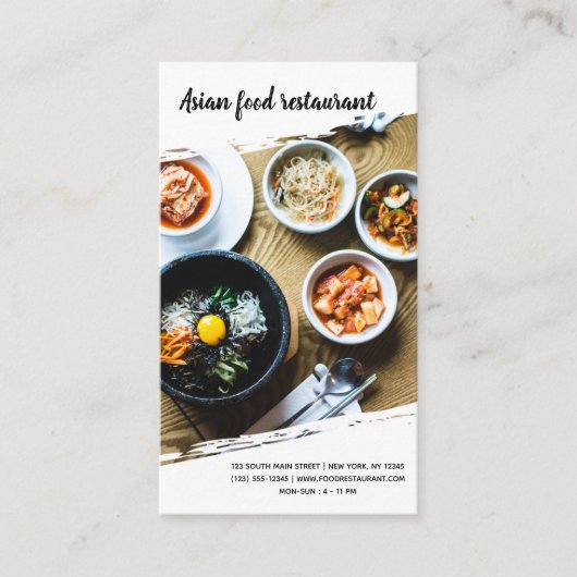 Beruflicher Koch Visitenkarte (Vorderseite)