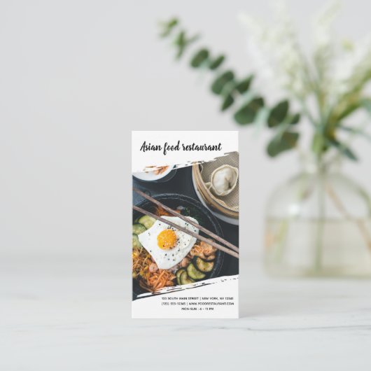 Beruflicher Koch Visitenkarte (Stehend Vorderseite)