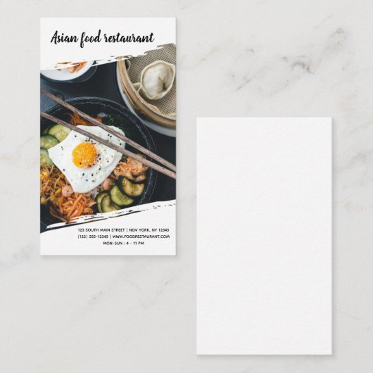 Beruflicher Koch Visitenkarte (Vorne/Hinten)