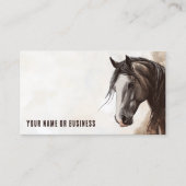 Beruflicher Kontakt mit dem Pferd Visitenkarte (Vorderseite)