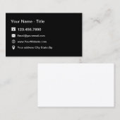 Beruflicher Kontakt Visitenkarte (Vorne/Hinten)