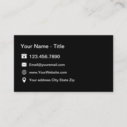 Beruflicher Kontakt Visitenkarte (Vorderseite)