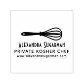 Beruflicher Kosher Koch, Whisk Business Logo Permastempel (Design)