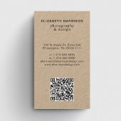 Beruflicher Kraft-Foto QR-Code Visitenkarte