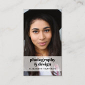 Beruflicher Kraft-Foto QR-Code Visitenkarte (Vorderseite)