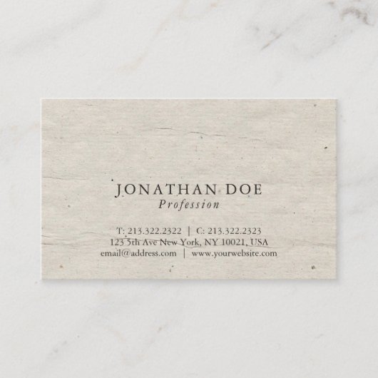 Beruflicher kreativer Vintager historischer Visitenkarte (Vorderseite)