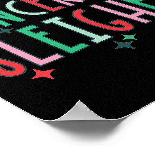 Beruflicher Krebs-Sleigher Onkologie Krankenpflege Poster (Ecke)