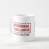 Beruflicher krimineller Rechtsanwalt Kaffeetasse (Vorderseite Links)