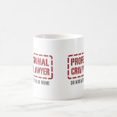 Beruflicher krimineller Rechtsanwalt Kaffeetasse (Mittel)
