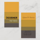 Beruflicher Kühne Designer Moderne Dynamik Visitenkarte (Vorne/Hinten)