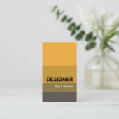 Beruflicher Kühne Designer Moderne Dynamik Visitenkarte (Stehend Vorderseite)
