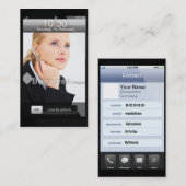 Beruflicher kundengerechter iPhone Entwurf Visitenkarte (Vorne/Hinten)