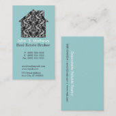 Beruflicher Kunst-Deko-geometrisches Spitze-Muster Visitenkarte (Vorne/Hinten)