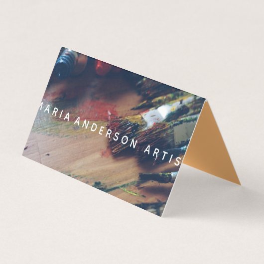 Beruflicher Künstler Visitenkarten (Vorderseite)