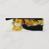 Beruflicher, künstlerischer Grunge Mini Visitenkarte (Rückseite)