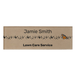 Beruflicher Laichdienst Khaki & Black Namenschild