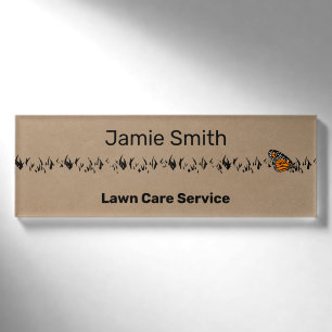 Beruflicher Laichdienst Khaki & Black Namenschild
