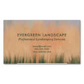 Beruflicher Landschaftsschutz Blue Coral Green Magnetische Visitenkarte (Vorderseite)