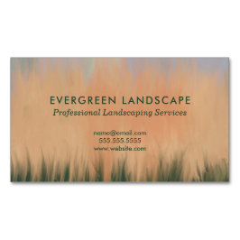 Beruflicher Landschaftsschutz Blue Coral Green Magnetische Visitenkarte