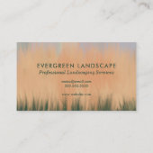 Beruflicher Landschaftsschutz Blue Coral Green Visitenkarte (Rückseite)