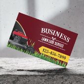 Beruflicher Landschaftsschutz und Rasenpflege Rote Visitenkarte